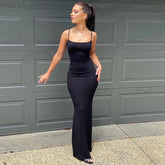 SANTORINI | Elegant Slim Maxi Dress-2